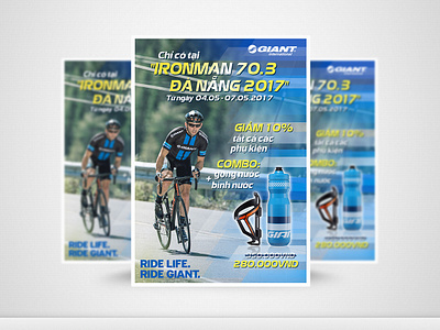 [Advertising design] GIANT Vietnam - Ironman Event flyer design graphic design poster design print ads design