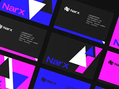 NARX Brand Identity brand brand identity branding communications design flat design geometry graphic design graphics identity instant messages logo logo design narx notifications push notifications sms vector