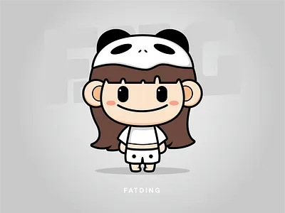 FATDING-Panda costume ai china design game illustration illustrator sketch ui