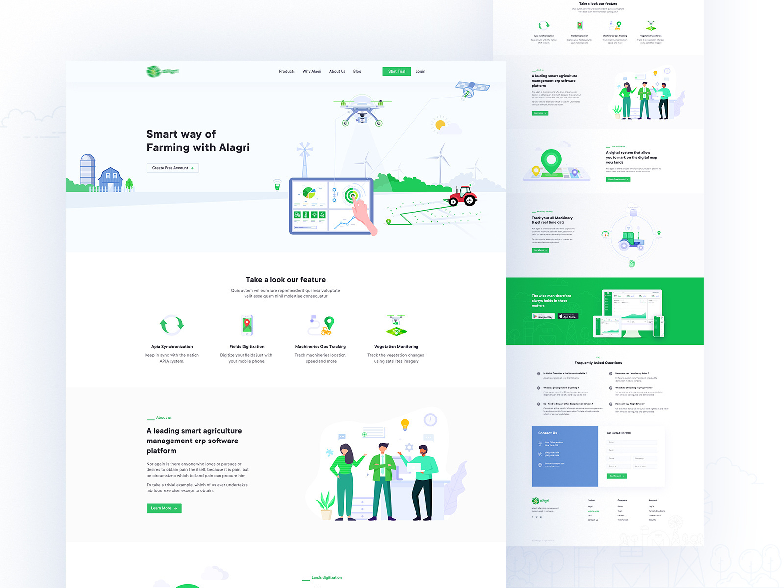 Smart Farming Landing Page by Rabi islam on Dribbble