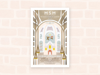 Master Singers of Milwaukee 3 wise men camels chapel choir church convent jesus marketing material milwaukee poster poster design religion religious saint saint joseph singers st joseph stained glass