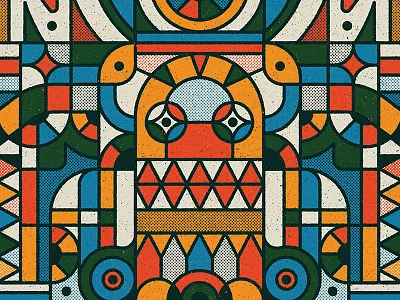 One of our illustrations for the 2019 Monster Project character creature design drawing graphic illustration monster pattern retro texture vector