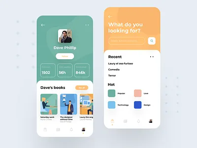 Library Market📚 app book colors illustration iphone library market profile search social