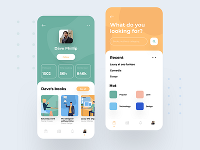 Library Market📚 app book colors illustration iphone library market profile search social