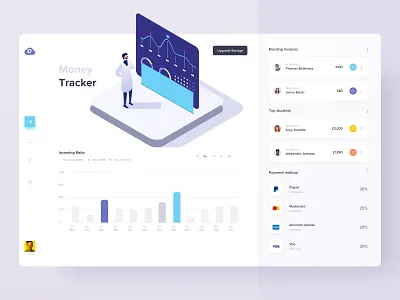 Dashboard UI | Concept abstract analytics app application application design chart colorful dashboard gradient graph material online portal posts software statistics ui ux web