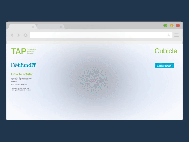 IBM Cubicle - Virtual "Birchbox" for employees 3d animation branding design flat interaction design minimal mockup porfolio ui ux web website