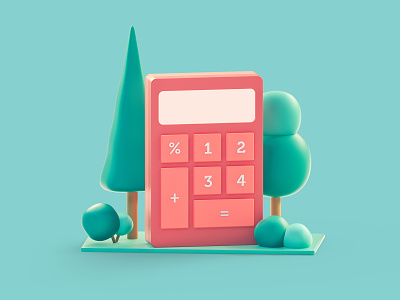 Calculate Taxes 3d 3d illustration 3d web icon calculation calculator cinema 4d economy icon illustration money real state tax taxes
