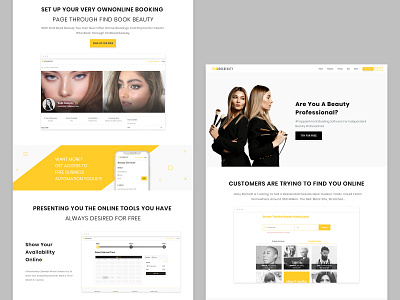 Beauty App Landing Page beauty app branding custom web app custom web design design landing page marketplace ui ux