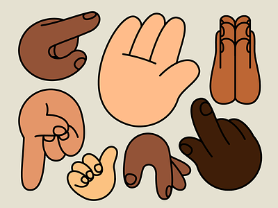 Pitch Helping Hands adobe illustrator animation diversity emoji hands icon illustration illustrator presentation sticker set stickers