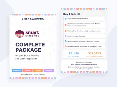 Smart Studies - Activation Packaging brand identity branding design education envelope packaging design print vector visual