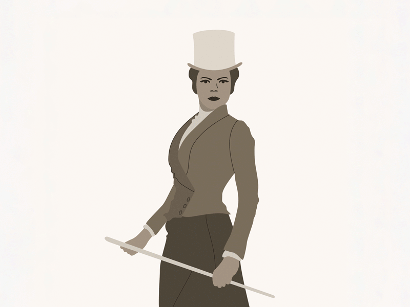 Circus aftereffects animation design flat flinto illustration illustrator lady minimal vector web website