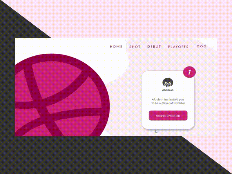 First Shot for Dribbble animation design illustration ui ux website