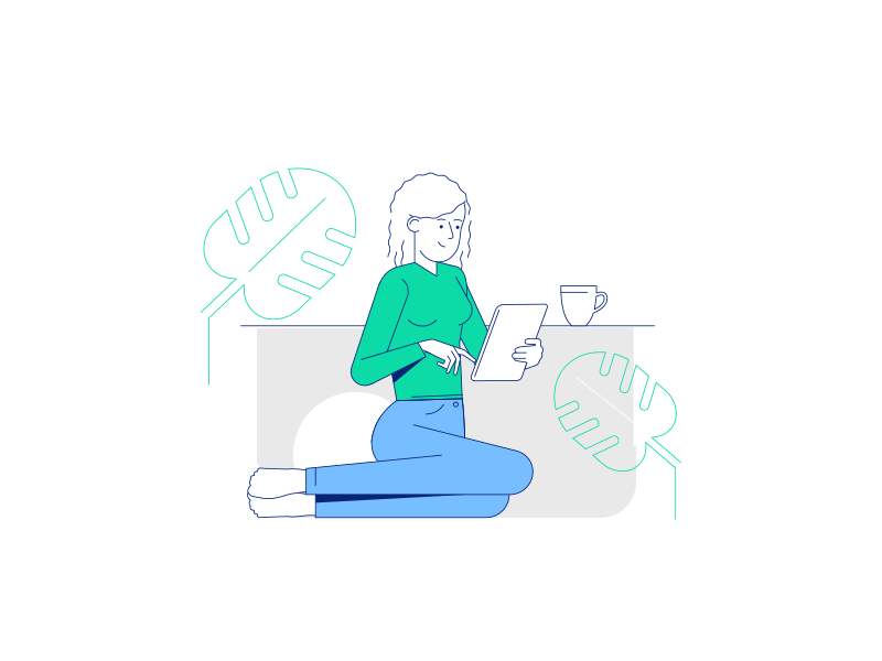 Web Surfing character characters design editorial office people retro style styletest vector website