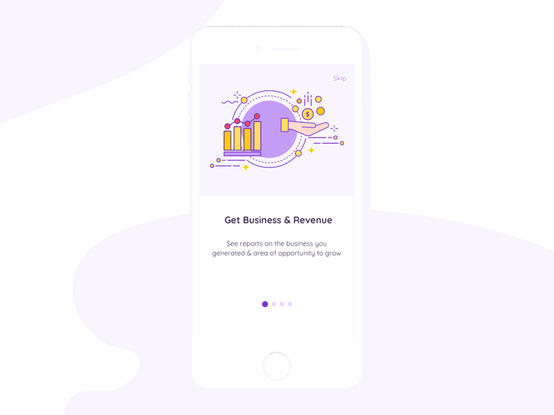 Merchant App - Onboarding animation illustraion onboarding ui ui design walkthrough