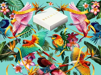 All Things Tropical beymen birds digitalpainting illustration muti photoshop tropical