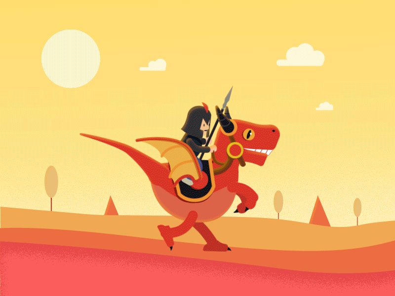 Dragon Knight after effect after effects animation aftereffect animation illustration motion animation vector