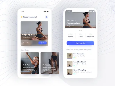 Yoga App accessibility app design clean clean ui concept design easy to use likeforlike meditate minimal mobile app mobile design namaste product design ui ux yoga app