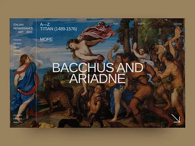 Italian Renaissance Art 2019 Event Website art bauhaus branding design event festival gallery painted promo renaissance simple speaker ticket typography ui ux web webdesign website