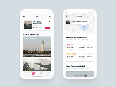 Travle App 2 app design image travel ui