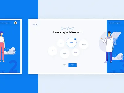 Visita - Wizard #3 app appointment design desktop doctor layout medicine subtl ui ux visuality web