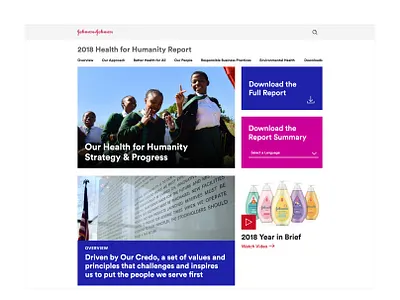 Johnson & Johnson Health for Humanity Report 2018 sketch ui web