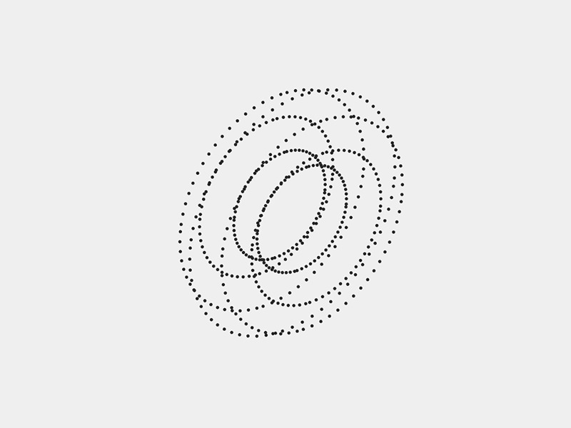 Confusing Donut animation black confusing donut dots motion optical illusion simple white