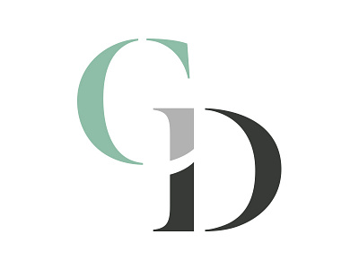 GD Icon accountants combined gd grey icon icon design monogram teal