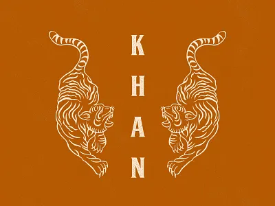 Tiger King branding design hand drawn illustration king lines logo mark tiger typography