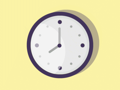 Day to Night Clock animation clock illustration motiongraphics time timelapse