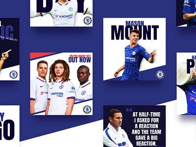 Chelsea FC Social Media branding chelsea chelsea fc design football graphic design instagram instagram post social social media sport