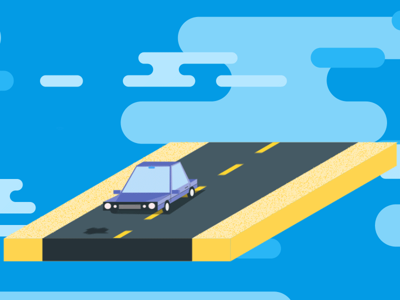 dodging potholes ae after effects aftereffects animation animation 2d car design dodge driver drunk flat art illustration illustrator isometric isometry motion graphics potholes road traffic zigzag