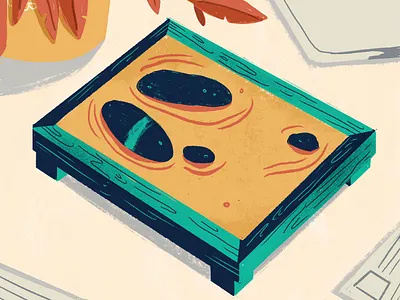 Zen color design illustration ipad pro plant sketch zen zen garden