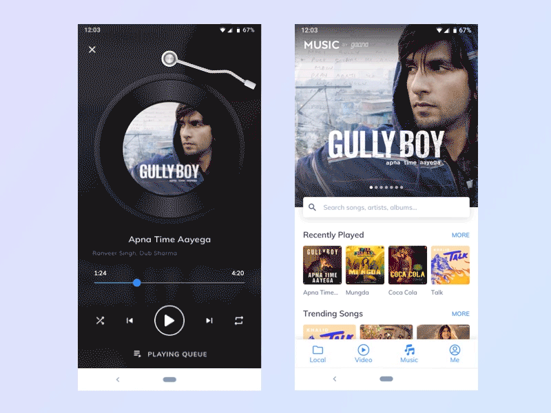 Music ui ux 应用 设计