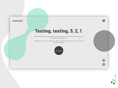 Hashmark landing Lab branding concepting design graphic idenity landing page logo mockup screens symbol ui