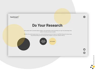 Hashmark landing Research brand concepting design graphic identity landing page logo mockup screens symbol ui
