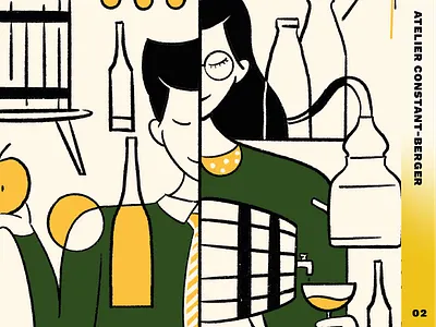 Atelier Constant Berger 02 apple pencil character design graphic design illustration