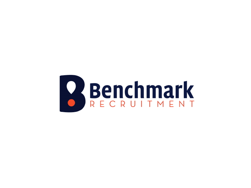 Logo Design for Benchmark Recruitment animation branding branding design clean design flat graphic graphic design icon identity illustration illustrator logo logo animation logo design logo motion minimal motion motion type