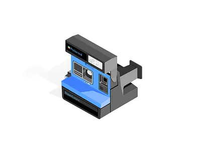 Polaroid SuperColors camera design future illustration isometric isometric illustration polaroid vector