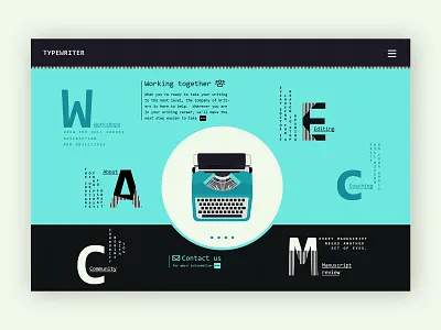 Typewriter Company ➥ Web Design best website design business colors company creative design creative web design interface design typewriter ui uidesigner uidesing web web design webdesig webdesigner website website design wordpress