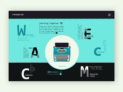 Typewriter Company ➥ Web Design best website design business colors company creative design creative web design interface design typewriter ui uidesigner uidesing web web design webdesig webdesigner website website design wordpress
