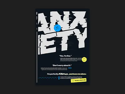 Anxiety Poster anxiety anxious graphic design poster poster a day poster art poster design poster designer unique unique poster