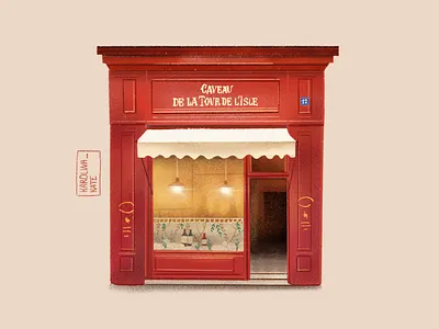 Vine shop applepencil design draw illustration paint pencil drawing procreate procreate app red shop texture vine yellow