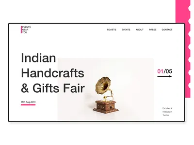 Events Near You app brand branding clean design flat graphic design illustration logo minimal mobile design mobile ui type typography ui ux web website