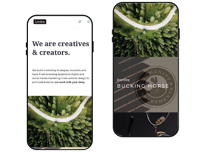 Linden Marketing UI/UX Web Design branding design icon logo ui ux vector web