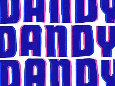 5 Years of Dandy calgary canada craft beer overprint poster screenprinting typography