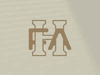 HFA Monogram Concept design logo mark monogram type typography vintage