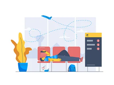 Streamflow airline airplane airport branding design icon illustration travel ui