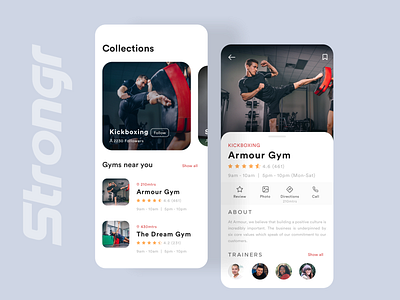 Strongr App animation app bold font branding concept dailyui design dribbble fitness app flat inspiration interaction design ios minimal shot sketch typography ui ui ux ux