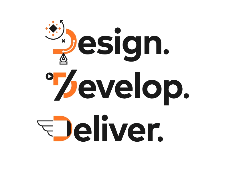 How IT is made animation black clean creative illustration minimal motion orange unique