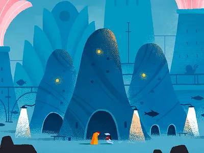 Under What? Visual Novel Game art character city comics dangartman game game illustration gamedev storytelling underwater water